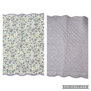 1 Waverly Garden Room Sham Lilac Standard Pillow Shabby Ruffle 26x20 Purple Case